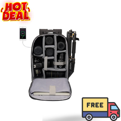 Camera Backpack Bag Laptop Compartment 15.6in DSLR SLR Mirrorless Waterproof Son