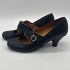 Chie Mihara Retro Black Buckle Leather Pumps Heels Women’s EU 39 US 9