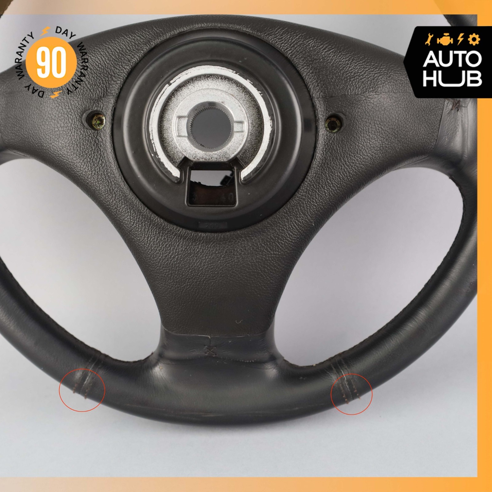 00-04 Aston Martin DB7 Sport Steering Wheel Black 2585649 OEM 35k