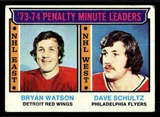 1974-75 Topps Penalty Minute Leaders (Bryan Watson / Dave Schultz) #5