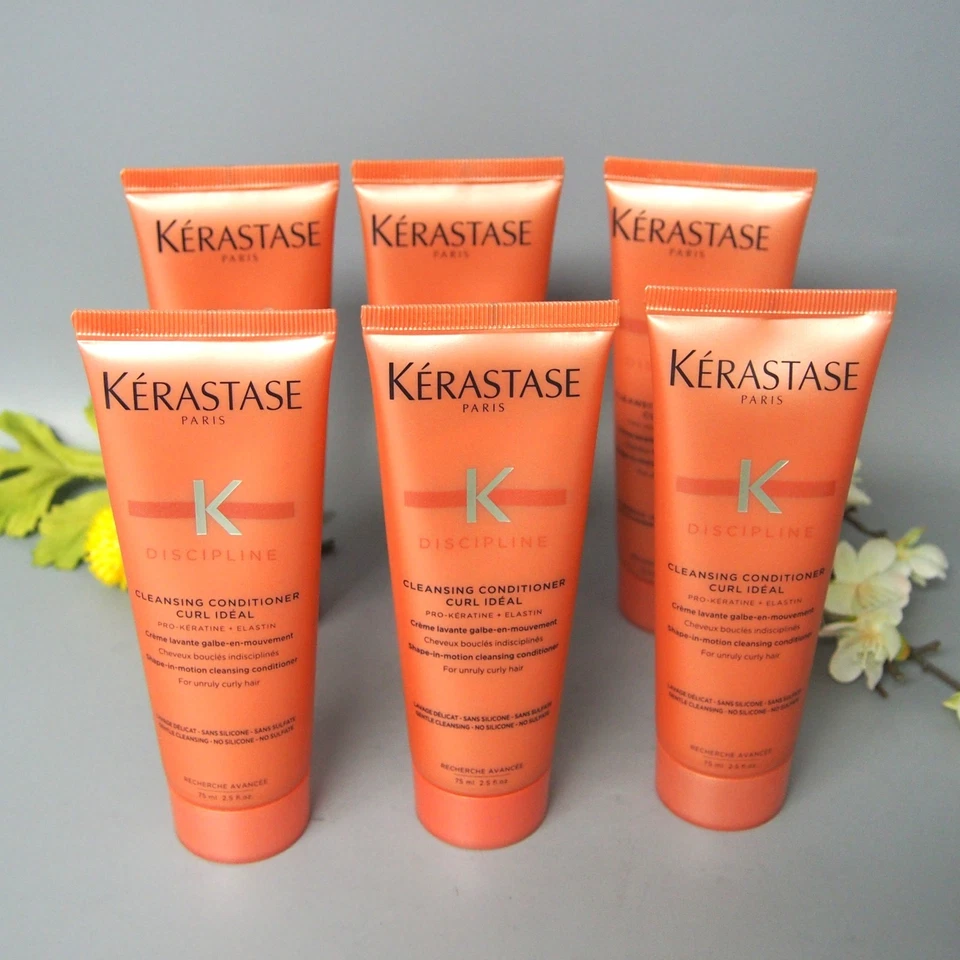 6 TRAVEL Kerastase Discipline Limpiador Acondicionador Rizo Ideal 75 ml / 2,5 oz Foto 2 de 4