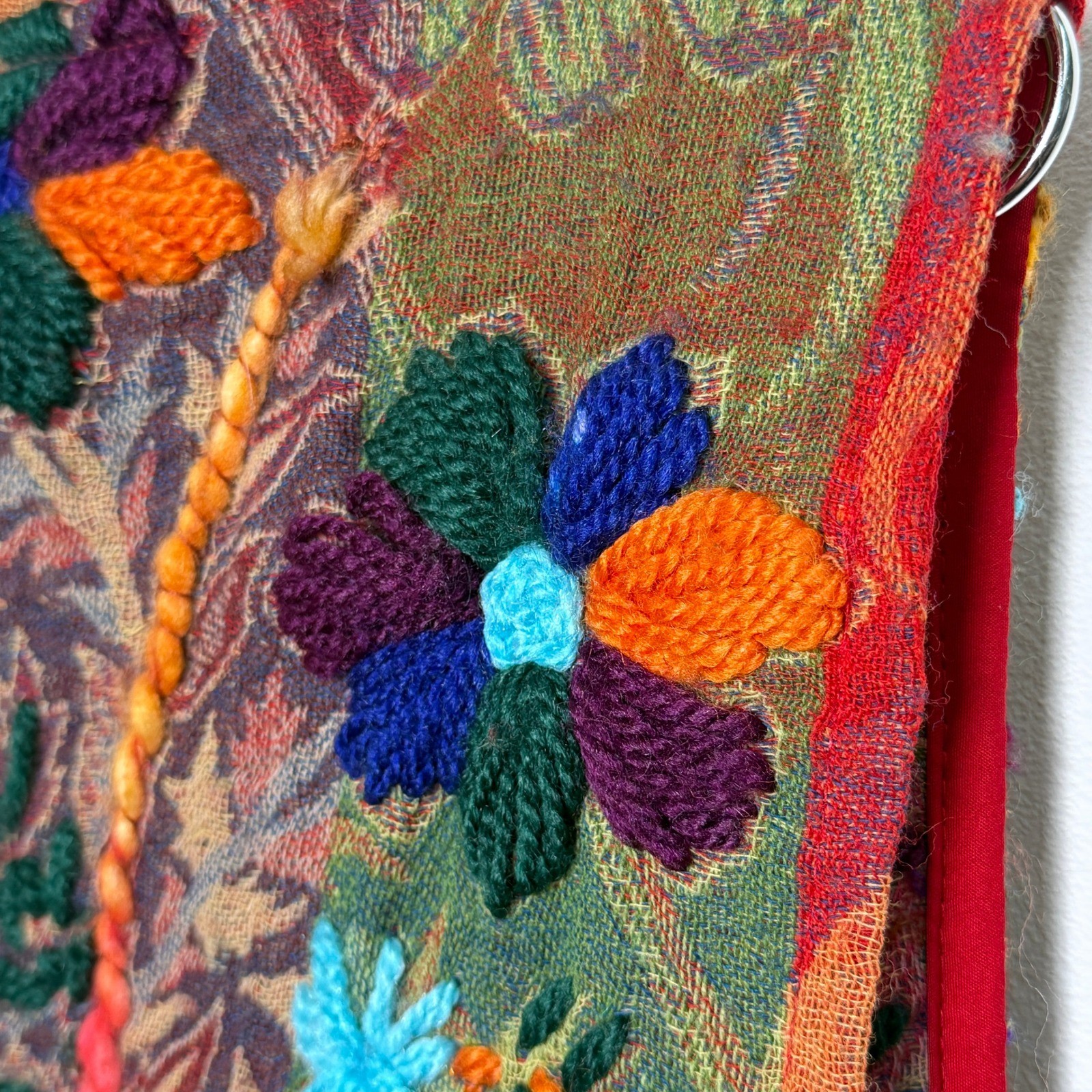 Anu Bohemian Patchwork Embroidered Wool Vest Wome… - image 7