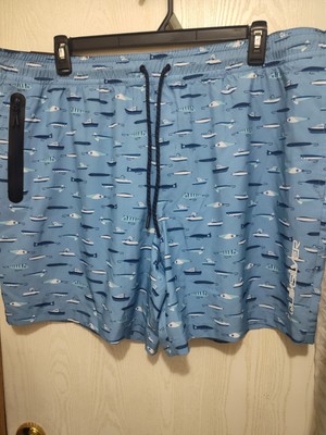Quicksilver Swim Trunks Mens XXL blue Sail  7'' Swim Board NWT Free Shipping 