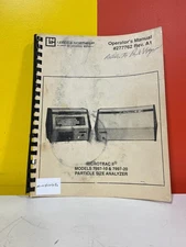 LEEDS & NORTHRUP M-0181104084 MICROTRAC II System Operator's Manual