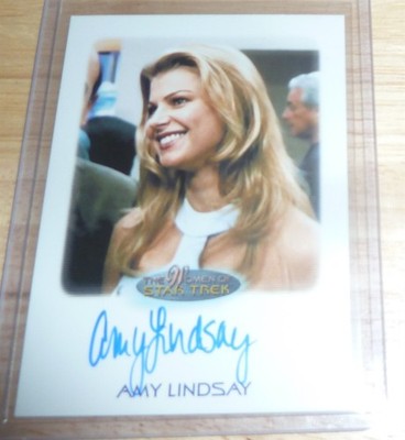 2015 The Women of Star Trek AUTO AMY LINDSAY as Lana AUTOGRAPH Voyager