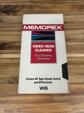 Memorex Safeguard System Video Head Cleaner Dry Cleaning VHS Cassette