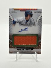 2025 Topps Chrome Pro Debut Autographs Auto Patch Adrian Santana #/250
