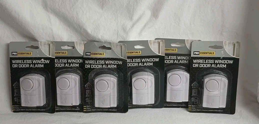 Pro Essentials Wireless Window Or Door Alarm Lot Of 6 New In Box Security Alert