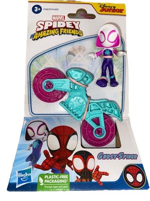 Disney Junior Marvel Action Figure & Bike Ghost Spider Spidey Amazing Friends