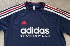 Adidas Sportswear Soccer Throwback Blue Jersey Size Medium