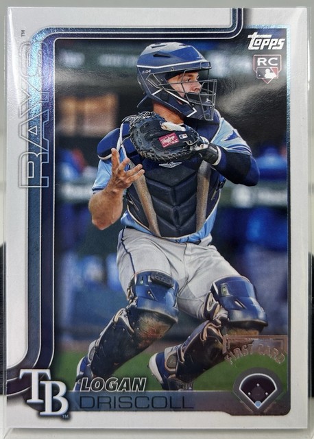 2025 Topps Logan Driscoll First Card 1/1 Series 2 #404 (RC) Tampa Bay Rays