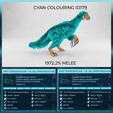 ARK ASA Therizinosaur  BABY PAIR Top Melee 1972% Official PVE PC/PS5/XBOX ✅