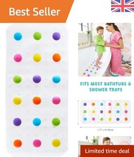 Bright Multi-Coloured Baby Bath Mat – Non-Slip & Suction Cups for Safety 78x36cm