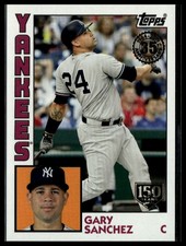 2019 Topps #T84-79 Gary Sanchez 1984 Topps Baseball 150th Anniversary #/150