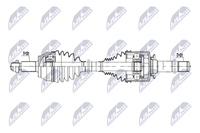 NTY NPW-LR-058 Antriebswelle Hinten Links FüR Land Rover