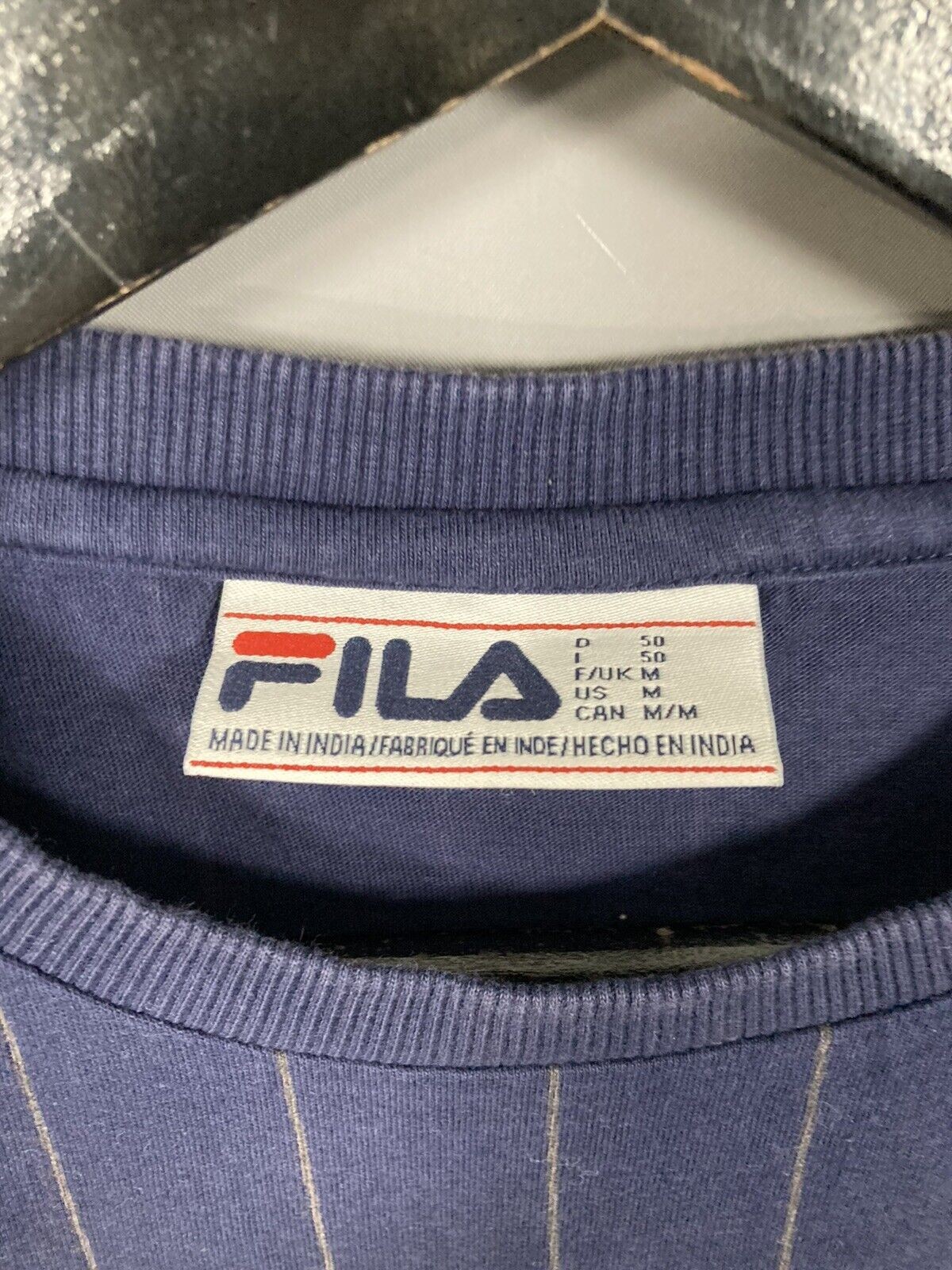 T Shirt FILA Taglia Media Navy Ottime condizioni Uomo