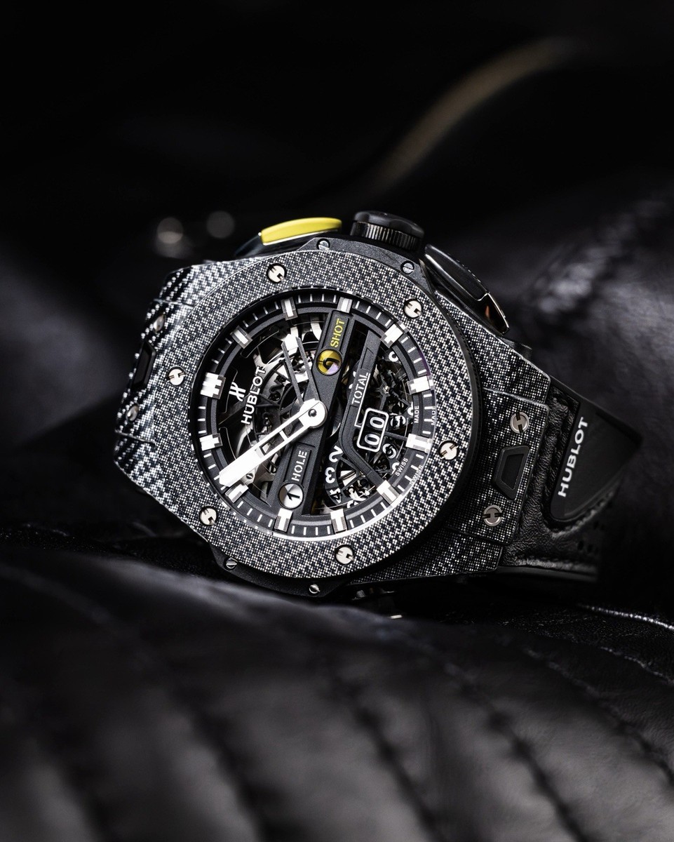 Hublot Big Bang Unico Golf Black Carbon Fiber $34K MSRP 45 mm 416