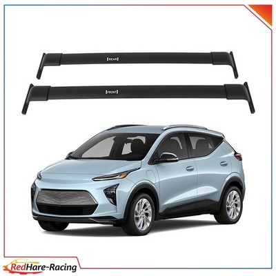 Roof Rack Cross Bar For Chevrolet Bolt EUV Luggage Cargo Carrier BLK 2022-23