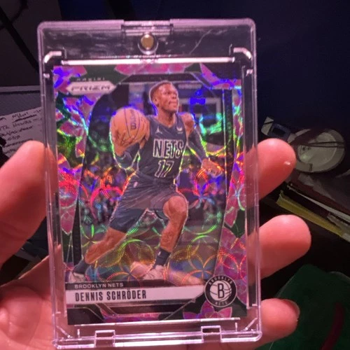 Panini 2024-25 Prizm Dennis Schroder Brooklyn Nets #218 Lotus Flower Prizm /18
