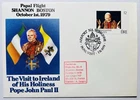 Ireland 1979 - SHANNON BOSTON FLIGHT - Pope Visit EIRE Irish Stamps Envelope FDC