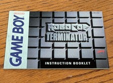 Gameboy Robocop vs Terminator Instruction Booklet ONLY