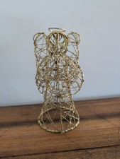 Gold & Glittery Coated Wire Mesh Angel Decora...