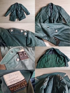 Polizei Uniform Lederjacke Gr. 46 Jacke Häckel & Co Münster Dachbodenfund
