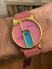 Orologio Watch Nivada Blue Dot Quartz Vintage Swiss Rare