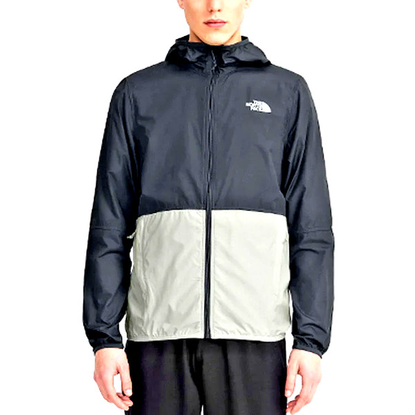 The North Face weather proof hood parka, sz.S/M lightweight, black and hazy grey
