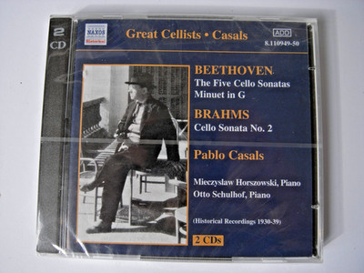 Beethoven-Cello Sonatas Nos 1-5; Minuet in G; Brahms-Cello - Casals, Pablo NEW !