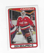1990-91 TOPPS DON BEAUPRE #253 WASHINGTON CAPITALS