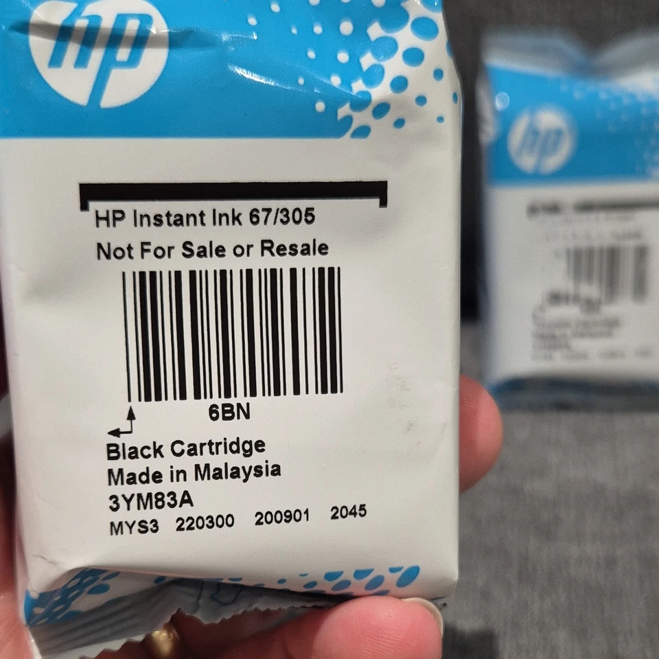 HP Instant Tintenpatrone 67/305 Schwarz und Tri-Color 2er Pack Original Neu Versiegelt - Bild 2 von 3