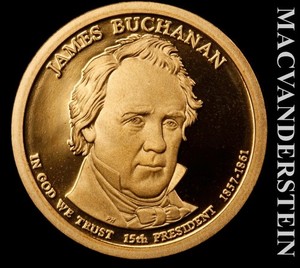 2010-S James Buchanan Presidential Dollar - Choice Gem Proof  Lustrous  #L6633