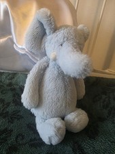 RETIRED  Jellycat bashful Blue Elephant Little Jellycat with rattle