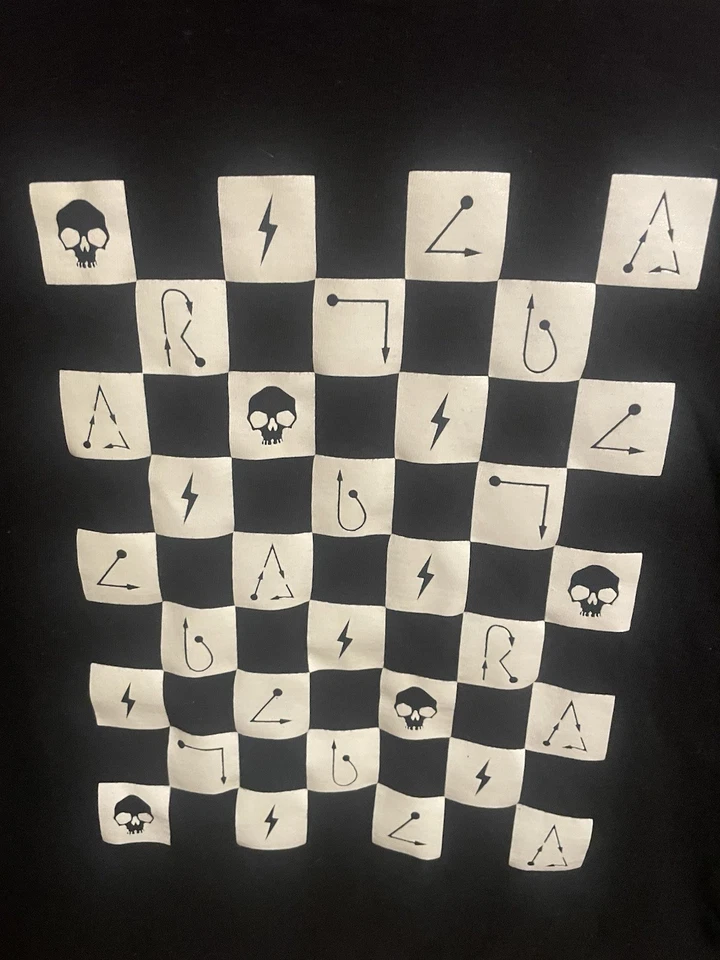 Camiseta Vans Cuadros Harry Potter Blanco y Negro Talla XL Para Jóvenes o Mujeres Foto 2 de 4