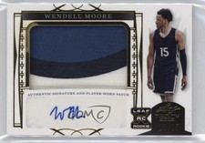 2022-23 Leaf Trinity Gold /75 Wendell Moore Jr #PA-WM1 Patch Auto k5l