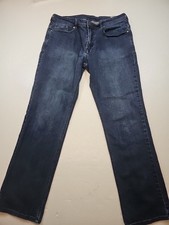 Buffalo David Bitton Jackson X Jeans Mens 36x32 Blue Straight Stretch