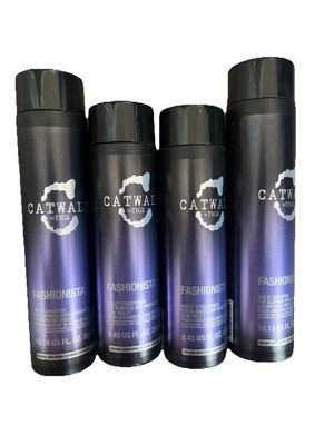 Tigi Catwalk Fashionista Violet (2) Shampoo & (2) Conditioner 10.1 Oz & 8.45 Oz