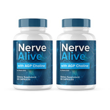 2 Pack Nerve Alive Nerve Health Support Capsules, NerveAlive 120 Capsules 