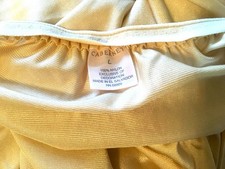 Vintage L Cabernet Nylon Skirt Half Slip Women Beige