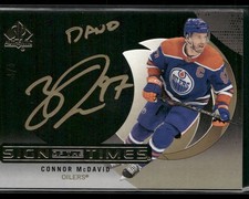 2024-25 Upper Deck SP Sign Of The Times Black Gold Auto Connor McDavid /5