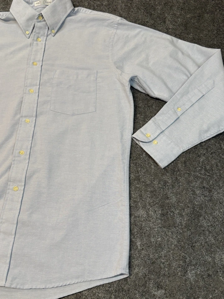 复古 The Arrow Company 男式牛津 15 - 32/33 长袖纽扣连衣裙 — 第 4/4 张图片