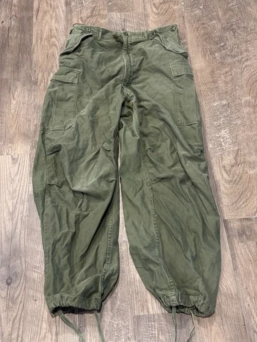 Vintage US military vietnam war era m1951 field pants original Korean War