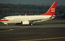 MO1229   Aircraftslide/Dia   PrivatAir   Boeing 737-7AK BBJ   HB-IIO  "not cut"