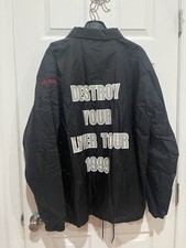 Kid Rock 1999 Tour Crew Windbreaker Jacket Destroy Your Liver