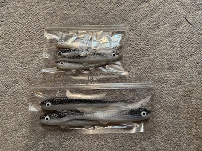 7 Pack Large 7'' & 9'' Original Banjo Minnow Big Fish Kit in Silver Shiner Lures