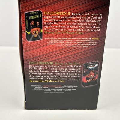 Halloween Trilogy Blockbuster VHS BOXSET 1 2 3 Michael Myers