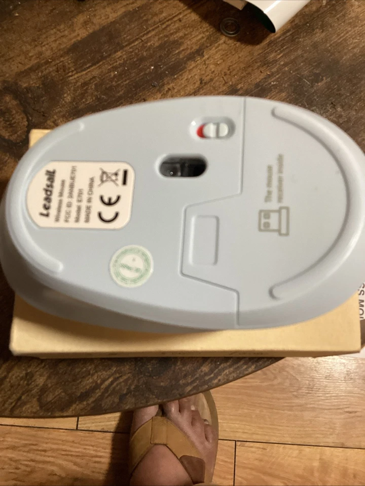 LeadsaiL Wireless Mouse for Laptop Cordless Computer USB Mouse Silent Ambidextro - Image 2 of 4