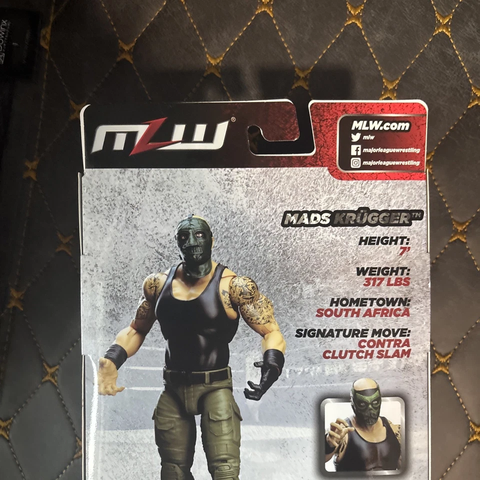 Figura de acción Mads Krugger Major League Wrestling MLW Boss Fight Studios Foto 4 de 4