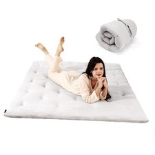 Japanese Floor Futon Mattress, Foldable Tatami 39"  80" Twin 02 - Pearl